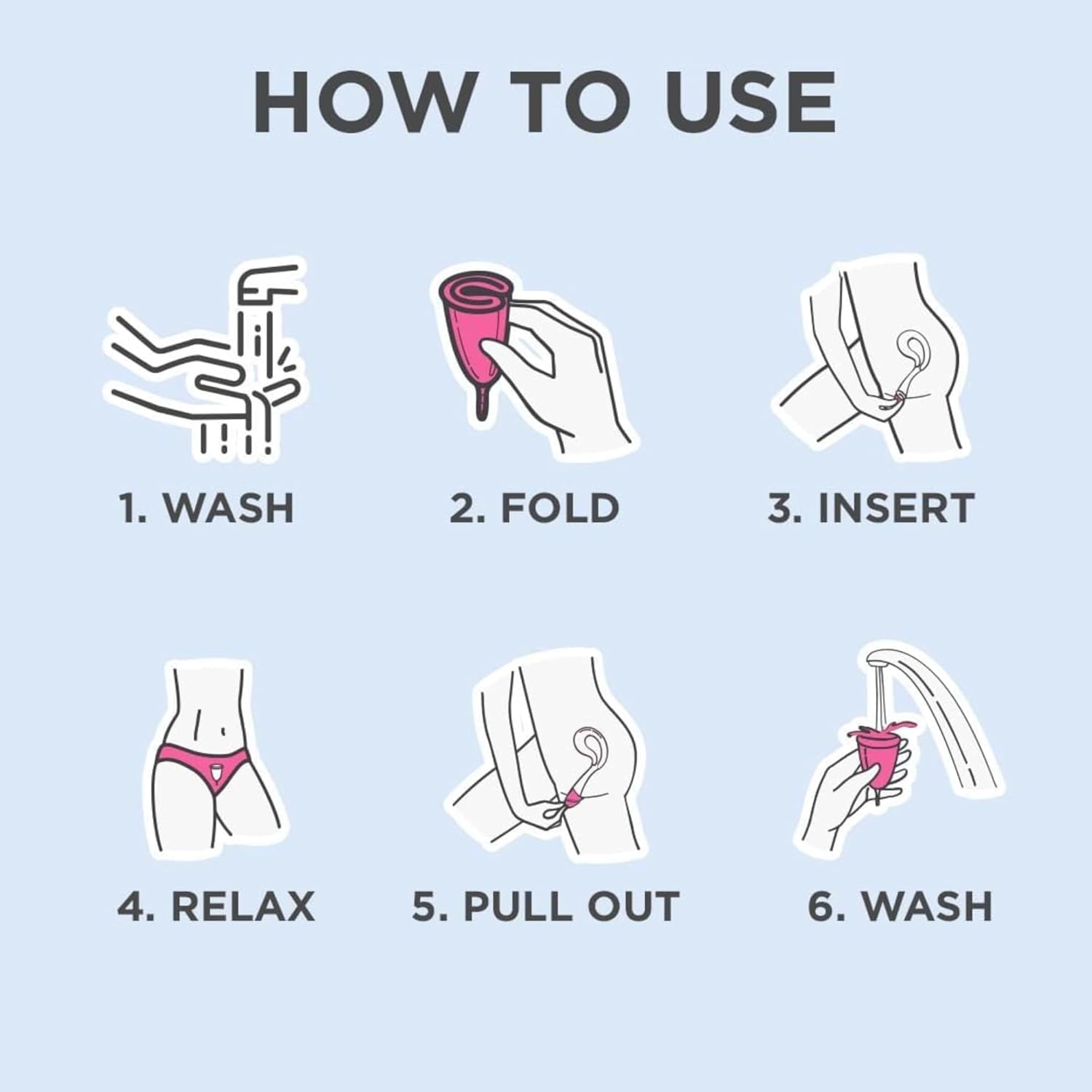 COMFORTABLE, SAFE & HYGIENIC – The easy-to-use and reusable menstrual cups are economical - الصورة 3