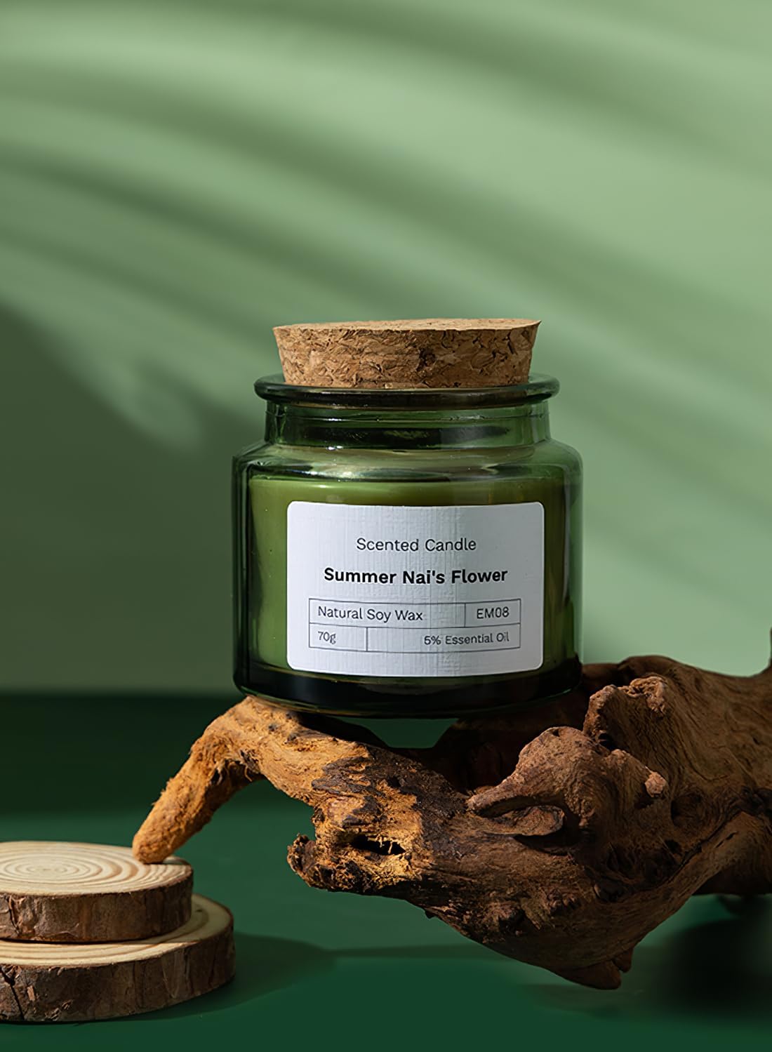 شمعة معطرة، شمعة عطرية قوية تدوم طويلًا، مجموعة هدايا شموع الصويا للمنزل والمنتجعات الصحية والاستحمام واليوغا والسفر، وقت احتراق 12 ساعة لتخفيف التوتر، 70 جرام (سامر نيز فلاور) - الصورة 2