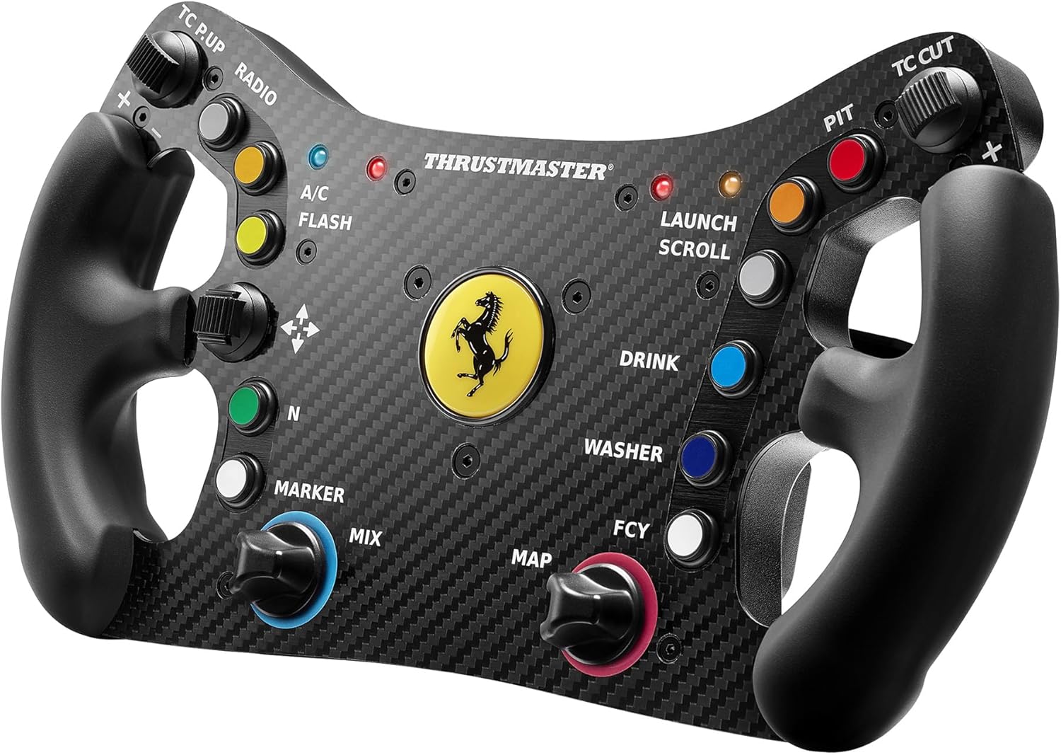 thrustmaster ferrari 488 gt3 wheel add on racing wheel rim pc ps5 ps4 xbox series xs xbox one officially licensed by ferrari