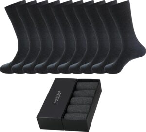 10 Pairs Mens Dress Socks Comfortab...