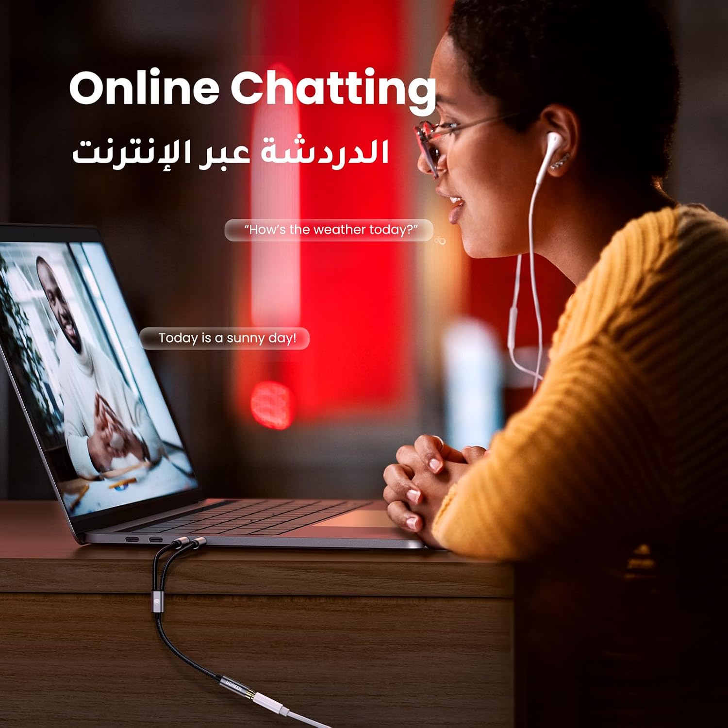 موزع سماعات الرأس للكمبيوتر 3 5 ملم أنثى - الصورة 3