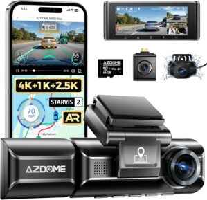 azdome داش كام 4k m550 max، ...