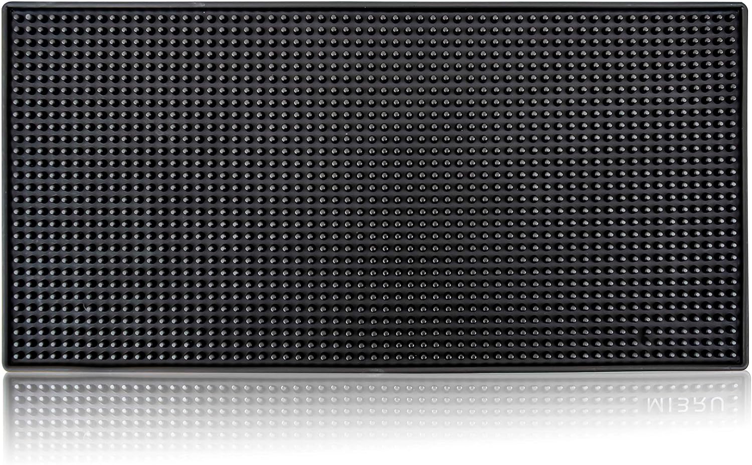 mibru coffee rubber service mat bar non slip dish glass drying mat flexible coasters leakproof for coffee shops restaurant kitchen counter top 40x20cm black ربلة تن