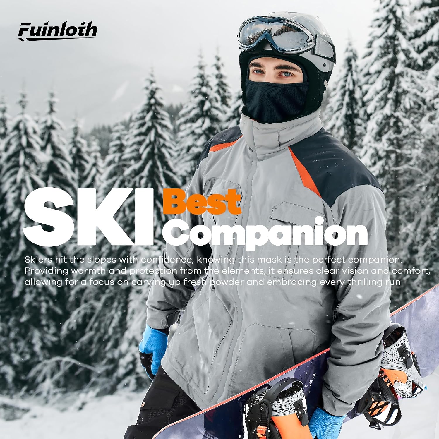fuinloth قناع تزلج، واقي uv ورياح وتبريد، للدرا 2 - الصورة 4
