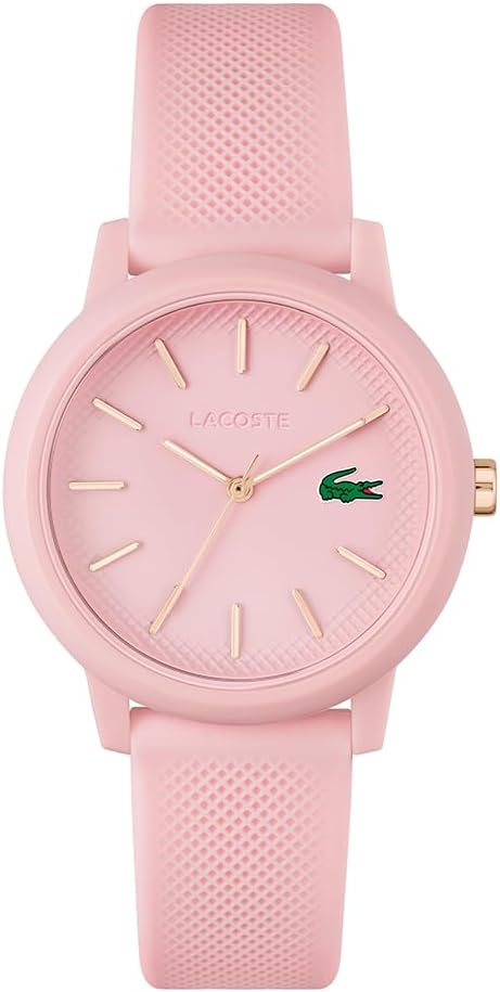 Lacoste Analogue Quartz Watch for Men or Women from The Lacoste.12.12. Collection, Featuring a Stylish Silicone Bracelet with Petit Piqué Texture - الصورة 2
