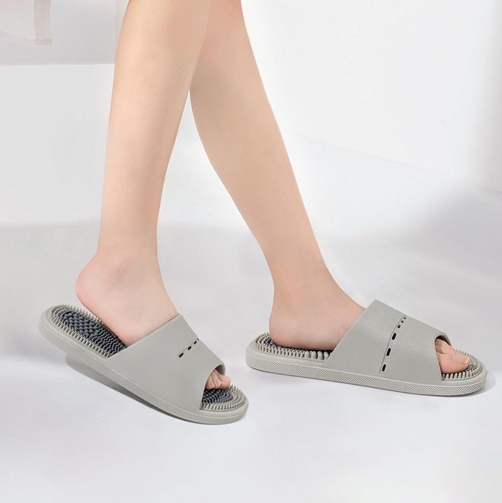 NALACAL Massage Slippers for Men & Women, Acupressure Reflexology Sandals, Grey, EU Size 42/43 - الصورة 6