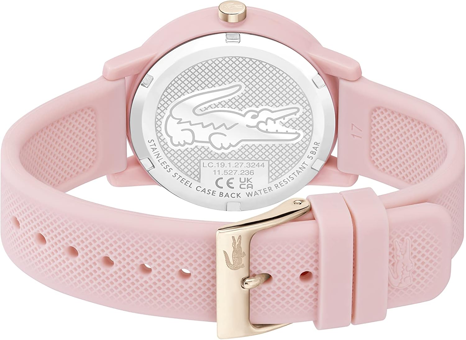 Lacoste Analogue Quartz Watch for Men or Women from The Lacoste.12.12. Collection, Featuring a Stylish Silicone Bracelet with Petit Piqué Texture - الصورة 6