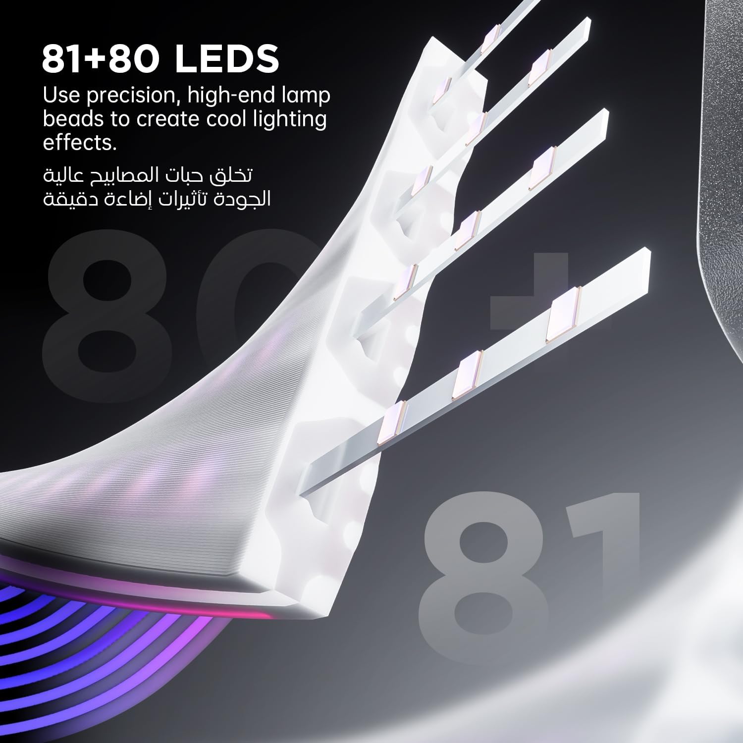 AsiaHorse ARGB PSU Cable Cover Kit, Aurora RGB Power Extension Cable Cover Kit 2Pack for 12+4Pin/8Pin/24-Pin, 5V 3-Pin ARGB SYNC, Not With Remote and Controller(White) - الصورة 4