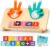 andanna Kids الرياضيات المناورات لوازم المدرسة المنزلية، ألعاب تعليمية لمرحلة ما قبل المدرسة للأطفال الصغار، لعبة الرياضيات كتل أرقام ألعاب مونتيسوري لعمر 3 سنوات فما فوق للأولاد والبنات في مرحلة ما قبل المدرسة ورياض الأطفال