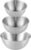 westhood set of 3 stainless steel mixing bowls setkitchen nesting bowlsalad bowl setstackable space saving for serving salad marinating dough cooking baking food storage