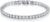 4mm Cubic Zirconia Tennis Bracelet Stainless Steel Silver Chain for women, Silver Plated Classic Tennis Bracelet 7 inches