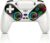 Gamrombo LED Wireless Controller for PS5, Compatible with PS5 Pro/Slim/PC, Dual Vibration, Macro/Turbo Function, 3.5mm Audio Jack, 6-Axis Motion Contro Gamepad with Speaker (White)
