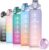 S2C Motivational Water Bottle 1l Water Bottle for Kids School Water Bottles With Straw Leak Proof Water Bottle With Time Marker For Sport, School, Gym, Office (GRADIENT PURPLE)