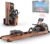 JOROTO Water Rowing Machine for Home Use, Oak Wood Foldable Rower Machine 330lbs Weight Capacity with Bluetooth Monitor, Tablet Holder