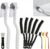 toolhouse 11pcs crevice cleaning brush set kitchen cleaning brushes hard bristle cleaning supplies for tight spaces bathroom floor tub shower tile sink cup teapot bottle blender