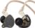 سماعات ستيريو HiFi في الاذن من كيه زد زد اس ان برو صوت جهوري IEM بخاصية الغاء الضوضاء مع ميكروفون 0.75 ملم مع دبوسين وكيبل ل Android MP3 MP4 مشغل صوت موسيقى (ميكروفون رمادي)