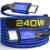 كيبل usb نوع c إلى usb نوع c بطول 3 متر، 240 واط نوع c إ