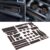 لملحقات Ford F150 2021 2022 2023 2024 2025 حامل أكواب مضاد للانزلاق ومضاد للانزلاق وبطانة وحدة التحكم المركزية وحصائر حزمة الباب داخلية مخصصة مجموعة 40 قطعة (دلو SuperCrew) (زخرفة برتقالية)